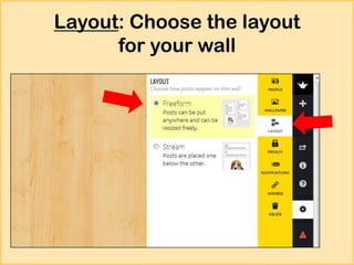 Layout: Choose the layout
for your wall

 