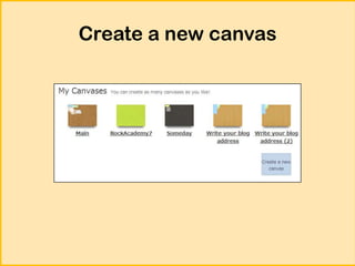 Create a new canvas

 