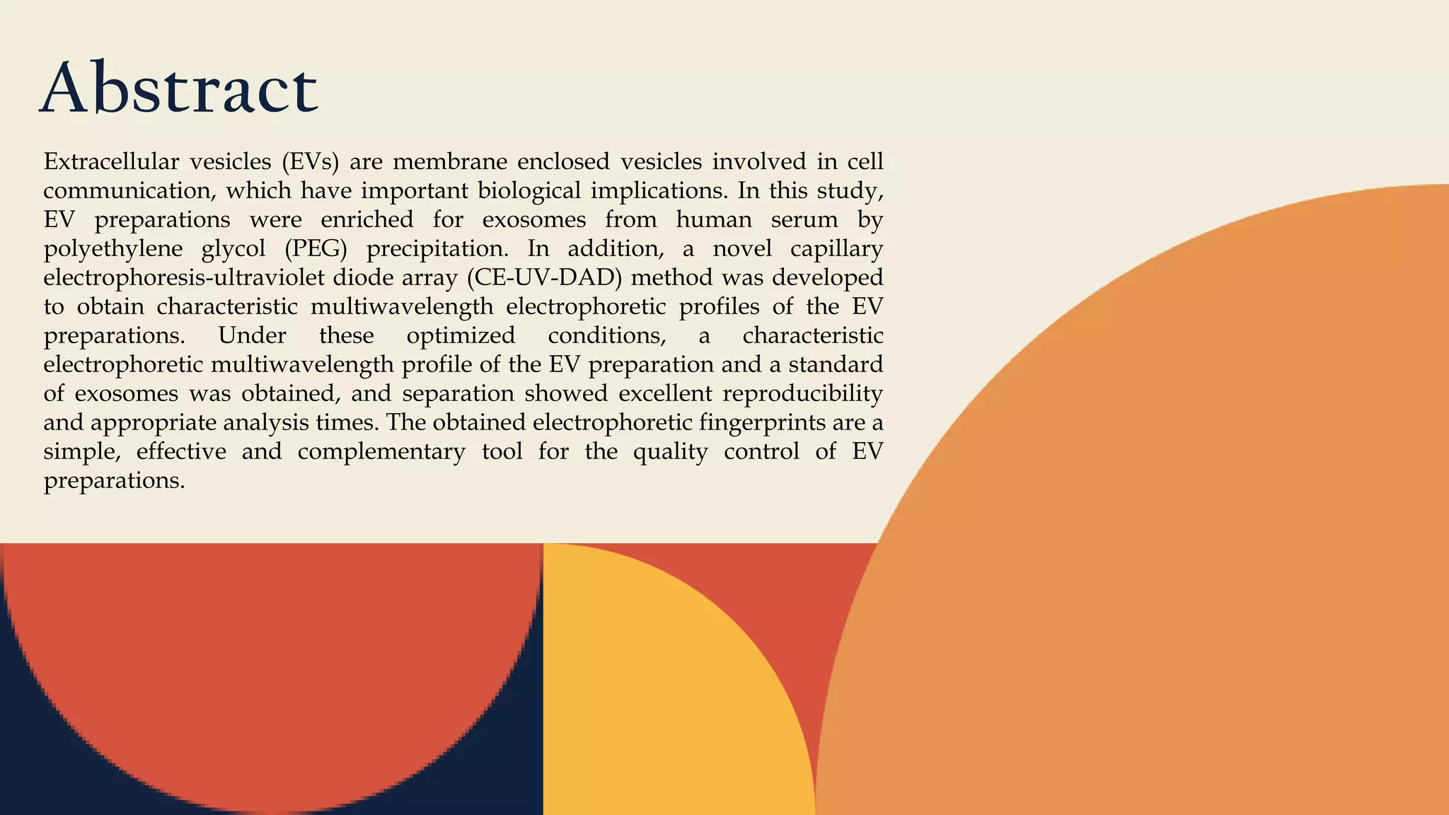 A simple method for the analysis of extracellular vesicles enriched for ...
