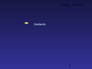 Padoue 11/03/04
3
Contexte
 