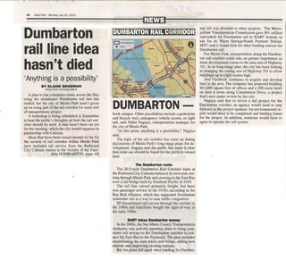 Palo Alto Daily Post - dumbarton rail idea hasn't died