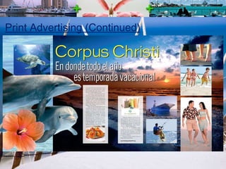 Print Advertising (Continued) 