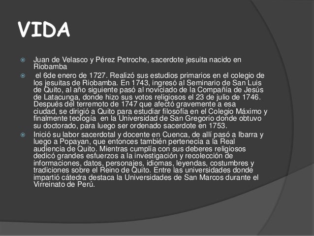 Padre juan de velasco