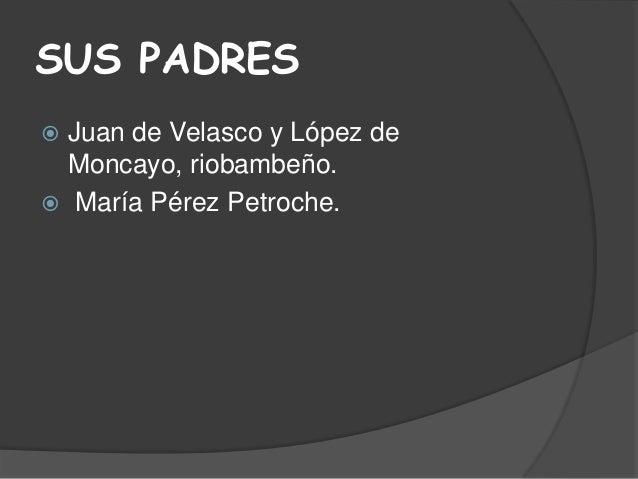 Padre juan de velasco