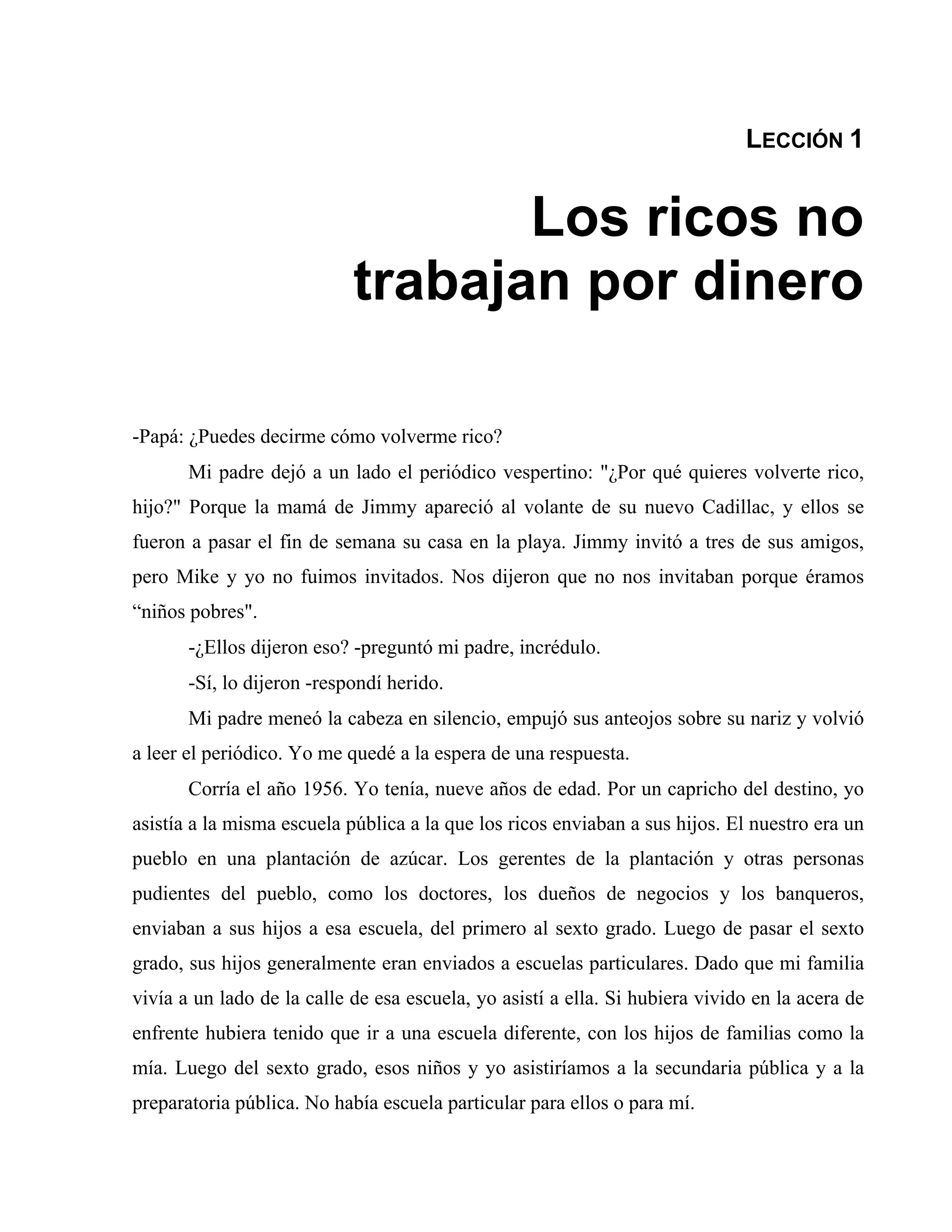 El libro "Padre Rico, Padre Pobre" de Robert T. Kiyosaki,;.pdf