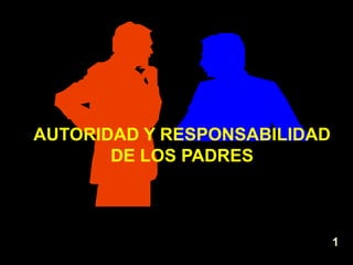 1 AUTORIDAD Y RESPONSABILIDAD DE LOS PADRES 