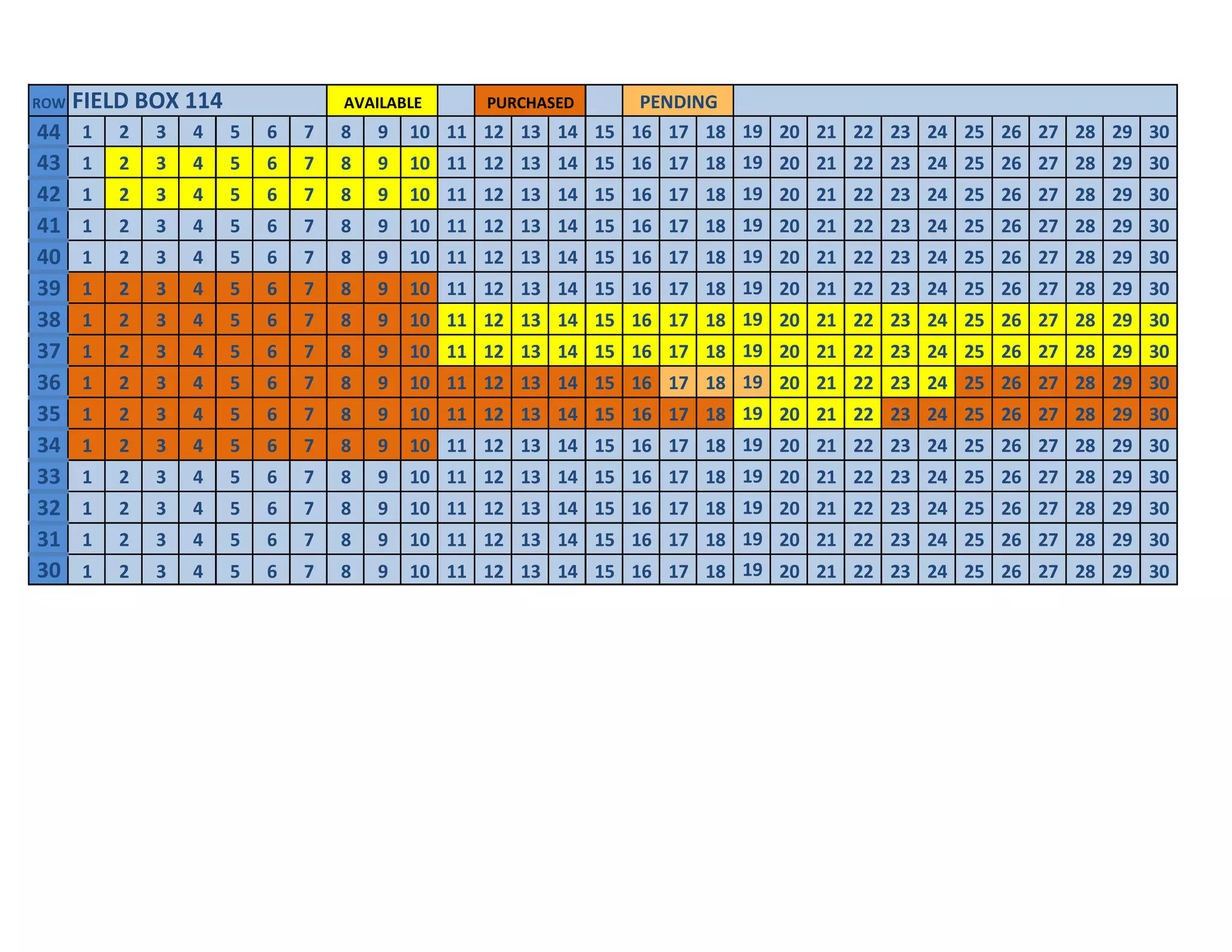 Padres seating chart | PPT