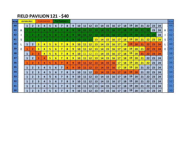 Padres Seating Chart