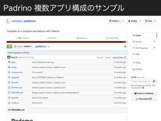 Padrino 複数アプリ構成のサンプル 
 
