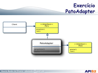Exercício
PatoAdapter
 