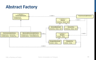 Abstract	
  Factory	
  
UML e Padrões de Projeto Centro Universitário do Triângulo 63
 