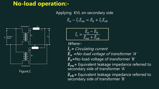 Parallel operation of transformer | PPTX