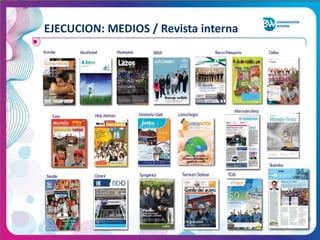 EJECUCION: MEDIOS / Revista interna

 