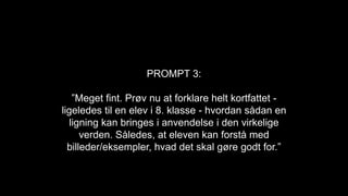Paedagogisk prompting - eksempler | PPTX