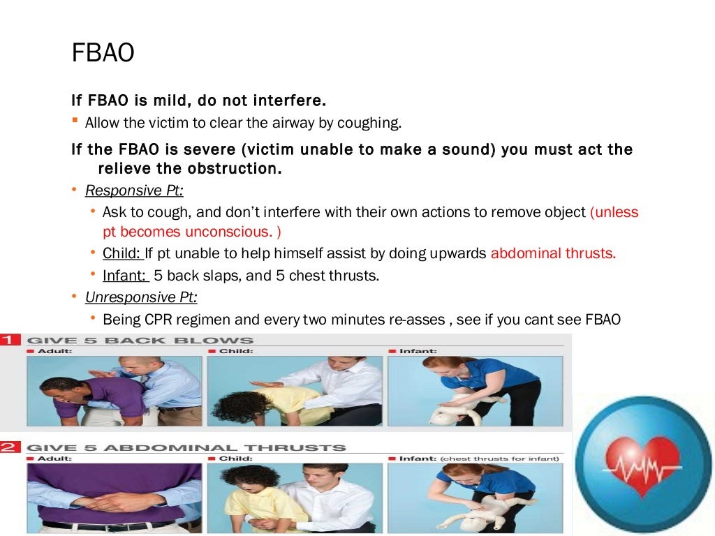 Paediatric bls and choking algorithm