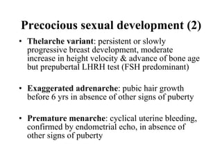 Precocial Development Examples Paediatric endocrinology for adult endocrinologists | PPT