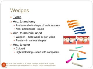Wedge Shape Inscriptions Paediatric operative dentistry | PPTX