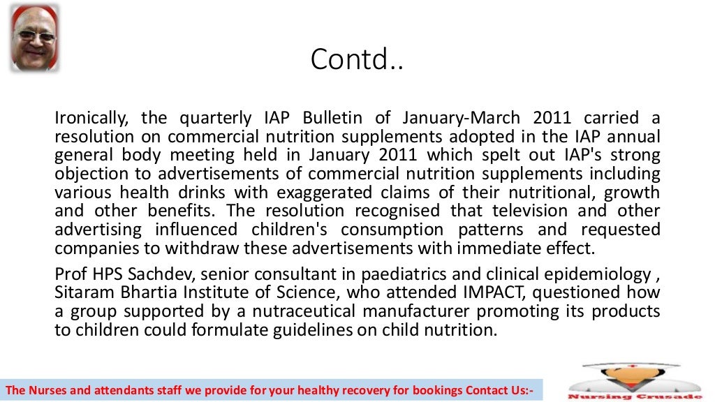 Paediatrics body framing rules with health drink maker's help