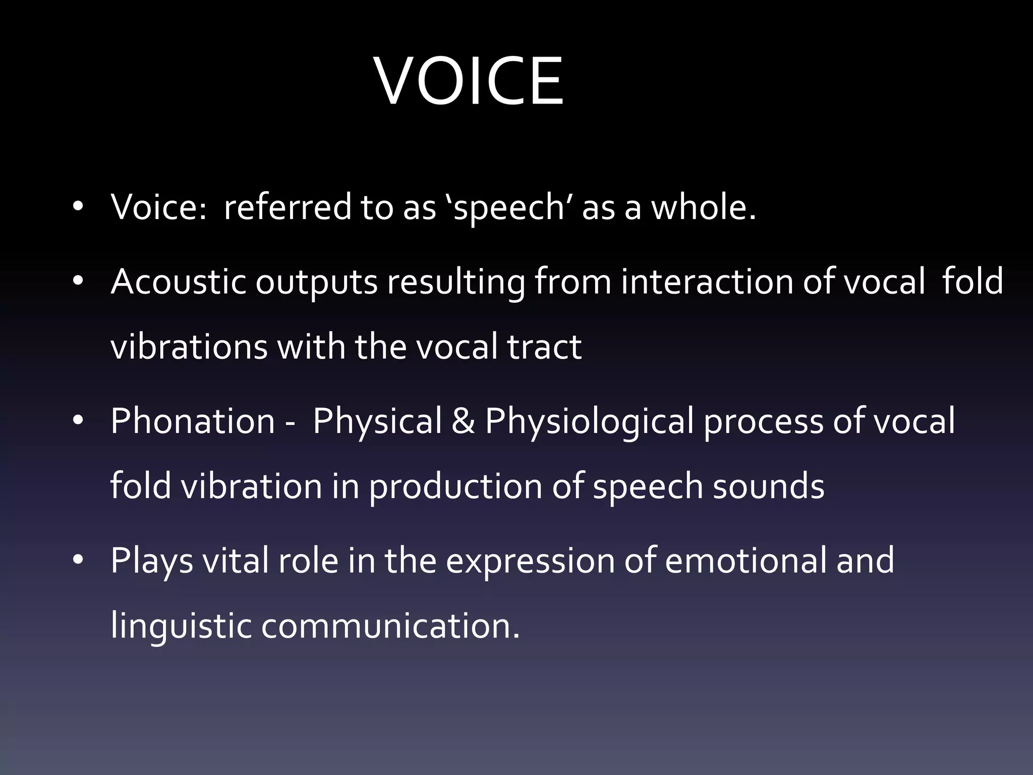 Paediatric voice disorders | PPTX