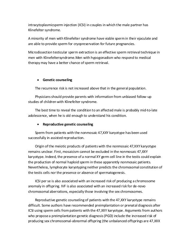 Chromosomal Disorders