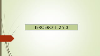 TERCERO 1, 2 Y 3
 