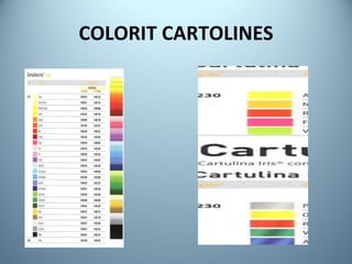 COLORIT CARTOLINES 