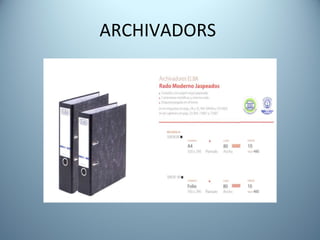 ARCHIVADORS  