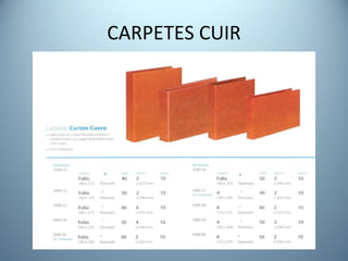 CARPETES CUIR 
