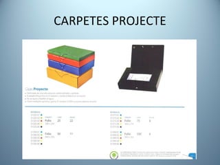CARPETES PROJECTE 