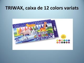 TRIWAX, caixa de 12 colors variats 