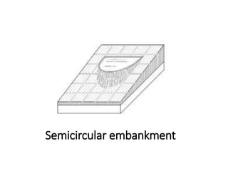 Semicircular embankment
 