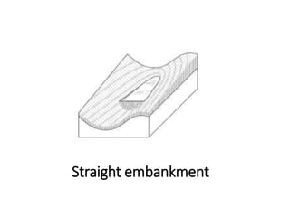 Straight embankment
 