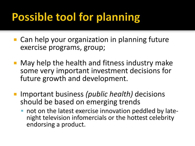 Physical Activity and Exercise: From Fads and Trends to Reality and ...