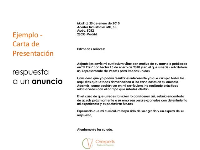 curriculum vitae y carta de presentacion ejemplos