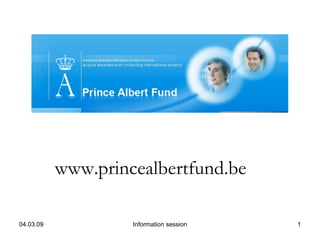 www.princealbertfund.be 