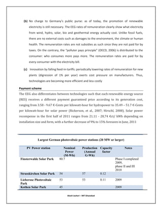 Financial Feasibility of Solar Power Plant in India | DOCX