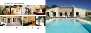High quality newly built finca in Alcudia
3736
1004AL 500 m2 18.500 m2Alcudia 3 43.900.000
 