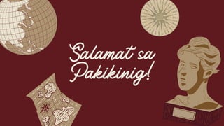 Salamat sa
Pakikinig!
 