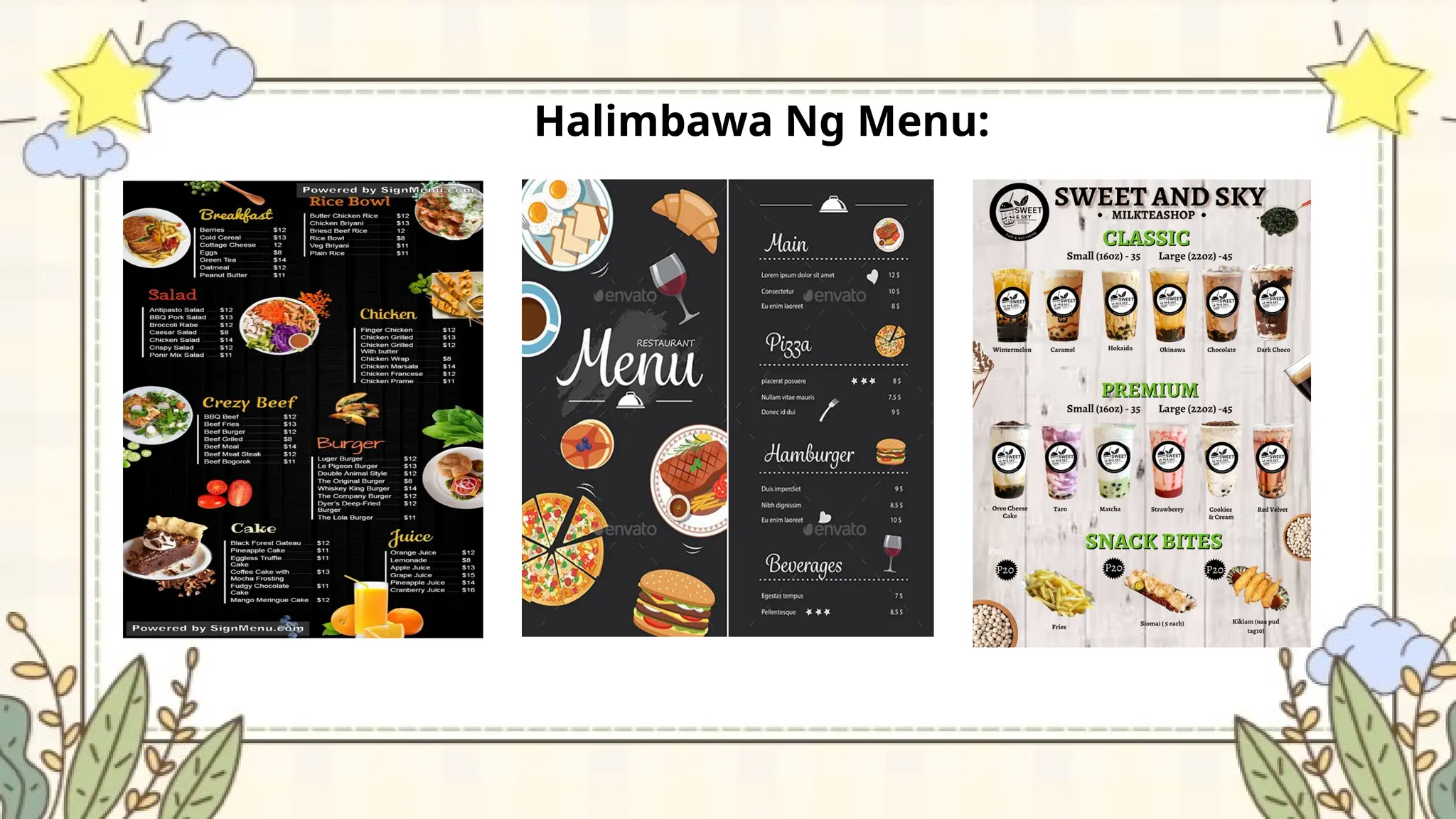 Pag-Sulat-ng-Menu-Group-2 (1).pptx(filipino) | PPTX
