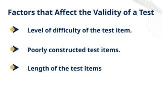 Poor Validity VALIDITY AS PRINCIPLE OF HIGH QUALITY ASSESMMENT | PPTX