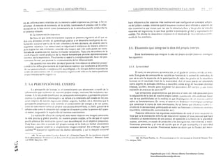 I K.                       OIDAcnCA DE LA EDUCACiÓN r:fS1CA                                                                       LOS CONTENIDOS PERCEIYrlVO·MOTIUCES y LA:, 11,1                                ll·.    l'




      sa ¡as inrorrmcioncs retenidas en su memoria sobre e~pericncias previas, a fin de                                           hace referencia a los aspectos más cualitalivos que configuran un conceplo SunlCI¡·
      a IcanUlr !I máximo de econom[a en la acción. culminando el proceso con la refor­                                           vD del ptopio cuerpo. mientras que el (SI/II(/l1(} corpnm/ ~st;i referido a a~pcctm de
      mulación de la idea inicial como consecuencia de la relroalimenlación producida en                                          tipo cuantitati'lo que tienen que ver con 1;) eStructuru ósea y los gradO'> dI! tenSión
      e I proceso rt:latado,                                                                                                      muscular del organismo. lo que hace posible la percepción glubal y segmenlaría do:1
               v) La i/lIl'fpr<'wódll rogllllíl'(/                                                                                cuerpo, Por tíliimo la rOllscí(IICil1 rur/JOra/ es el re,ultado dé 101' "'perlen':la conil'
               Se has ... w que todo m(lvirnief1!o supone un proceso co¡,;nitivo en el que ,e                                     nuada de los ;Intcriores,
      dan ci:u dlferenles niveles dl! aprendizaje gracias a un desarrollo inteligente de e13­
      boración sw,orial que va de lo IU;' concrelO a lo más ¡ip'lracto. de acuerdo con In
      siguienlr. secuencia Las sen~~lCiones se organi/.an e interprelan de manera selecliva
       p,¡ru carfar 1,IS más rclevantc~. cre¡lndo unu (II/ag('/!. que más tarde puede ser recia·                                   3.1. Elementos que integran la idea del propio cuerpo
       barada de acuerdo con los nuevos estíl11ulos sensoriales, Todo ello desemboca en la
      .¡ill//J"/iu,,irSI1 C0ll10 produclo de la mente: humana que: permite: representaciones                                              Entre los ekmentos que                la idea del propio cJapo      pod~I,os   dl'lIl1gulr
       internas de la experiencia. Finalmente se op(:ra la eiJIICl:Jl'lIa/izaeÍlllI, base del pen­                                 los siguienteS:
       samienlo forrnJI. que ¡J<!rmite la si'lemati7.ución de las informaciones .
             . De acuerdo COI1 lodo ello. <,ksde el punlO tle visla educativo debemos propor­
       cio"jr a lo, niilo, gran numero de c:pcrien(;j¡~ motrices qUI! colaboren al desarrollo                                    .1.1.1_ L(1lol/icidad
       de sus pOlcncialid~ldcs (intcrpretacil)n neurológical. u la VCl que dichas experiencias
        e'I~11 en COIl,onanCI;1 con ;¡ COll1pclcncia cognitiva del niño en la correspondientc                                           El 10110. en una primera aproximación. es el grado dl' cüntral(¡Ún de un nli~;·
        etap~1 (inl': Ipretación cogl1iti;)
                                                                                                                                   culo, Este grado de contracciÓn es variahle en fUllción de 1;1 ;lClltud d.:lllldlvlduo. lo
                                                                                                                                   que no es sino la expresión de la panicipación de lOdos los grados de la naluralcl;1
                                                                                                                                   humana en el resultado final dc la motricidad. As€' el tupO puede sl!r I!ntendido
       ;:. LA PERCEPCiÓN DEL CUERPO                                                                                               como sOp'one de actitudes (dcfensu.o reacción). como aCII¡r de funciones diSllfll;¡s
                                                                                                                   "               (reposo,'ucdón). tensión para mantener las posiciones ¡ el cuerpo. y ;Hin COfllO
                La percepción del cu<!'rpo c' el conocimiento que obtenemos a tr¡lvés de la                                        expresión de procesos de atención 167.
       illforl1l;¡ci~n que recitlll))()S tk ntlc,tro propio cuerpo. !11l!di,lIlll! los receptores ner­                                    Las sensaciones propioceptivus t¡ue provoca el lOnosor. indispensables para
       viosos. r la vez puede clasilicar,c en PNc(!/lciti/f ill/cmcr.'Jltil'¡¡ y flercepcitill Plnll/O­                           la adquisición de la iden de nuestro propio cuerpo. y asimislllo. s¡'¡lo podremos hacer
       r<,/1/I"II. L~ ¡J<!rccpción inlcroc..:ptha ~c refiere a lu conciencia del estado de los pro­                                liSO de sus posibilidades en la medida en que dispongal1loo; de un IllílllllO conlrol
       c..:sos inlcmO de nuestro or¡;~¡Ii'Il (dolnr, angustia. hafilbrc. Ctc.): micnlras que la                               sobre ~u funcionamiento. En suma. el tono es un fenómcno) ncurol()¡!lcO «()IIIPIcJo
       pércepdófl propioceptiva c,t:i r.:lcrida al conocimiento del cuerpo y de sus purtes.                                        que conslituye la trama de todo movimiento. dc lal forl1;1 que ale,lIla ;¡ t"dn, 1,,·
       t:ltll0 en fl10vill1lCllln COI1)O al ¡lIloptar una po,tura dctcrm¡'illlda. es decir. garantiza la                           niveles de lit personalidad, panicipando en 10d;IS las funcione' y cOlHlucta, !lolrices
       Il1forl1n.:i61 ,obre 1:1 ,jtuacl,)" d<!'1 cuerpo en el esp¡lcio y sobre la poslllra dcl apam­                              (equilibrio: coordinación. comunicación, etc.),
       10 mOlor. alegurando la rc¡:;ul:lci6n d<!' nuestros movimientos.
                                                                                                                                          PodCinos diferenciar las siguíe'ntes modalid~des de lono: 1'/ fOliO mlncu/(Jr ¡f,'
                La rcali;w.;ión efical. dI! cualquier llctO motor rcquil:re una imagen consciente.                                 b(1H' que es la conlracción mfnima del músculo en reposo: el/OlIO l'os/lIral que hace
        lo más precisa y global posihk. dé nueslro propio cuerPo. a fin de que el                                                  referencia al mantenimiento de una actitud. en oposición a la fuerz¡¡ de la gravedad,
       pu<!da efectuar los l1<!ccsarí(1~ ajUqé~ que desemboquen en el objetivo propuesto.                                          supone. usimismo, un estado de preacción a los subsiguientes movimientos o modi­
                                    °
        Pues bien. ~sta ilka noción del propio cuerpo se ha d'ado en llamar consciencia                                            ficaciones posturales y ella/la de aedó" que es d que acompaña a la actividad
       corporal. eHluCIllJ wrpor¡tl. 1 sil1plel1l<!'ntc imilgen corpbrul. Sin ernhar¡:o,                                         muscular durante la acción. Finalmente hemos de decir que la nuidcl del moví·
       aUIOres l66 matilan el signific:ldo d<!' dichos conceptos. y asIla i/lli/sel/ cor/wral

                166, Ver en c'-!t: :<ocntidt CJ"'!.I¡'~·r B.th.'ctl, ~~ Y Camerinu Fugue!. O.: tu cmfcirm.:ill t.'nr¡Hlral.
        En la obra cokctt'J "flul./wlI('íjUJ, di' E,lul'dclúll FIinJ fU/nI EII('¡lwltfl Pr;murh¡". Volumen 1. EdilO    c
                                                                                                                                               Ver PaSlor Pradillo. J.L.: P"immOlricid"d ncolnr. Unlvcrsiuad de AIcJtj de Henares. GVJ'
        nJt tNDE. Billcclona. t99.                                                                                            --. dalajara,
 ti
O
XJ
~
                                                                                                                                                           Digitalizado por: I.S.C. Hèctor Alberto Turrubiartes Cerino
                                                                                                                                                           hturrubiartes@beceneslp.edu.mx
 