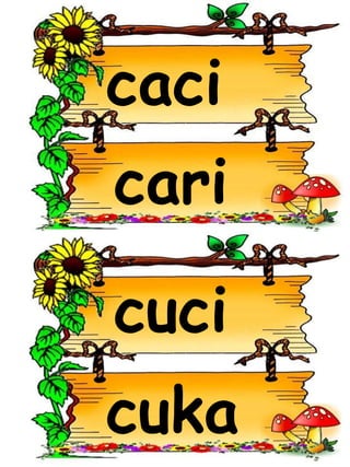 caci
cari
cuka
cuci
 