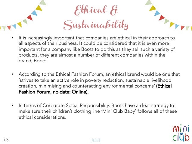 Mini Club Garment Specification Portfolio University Project