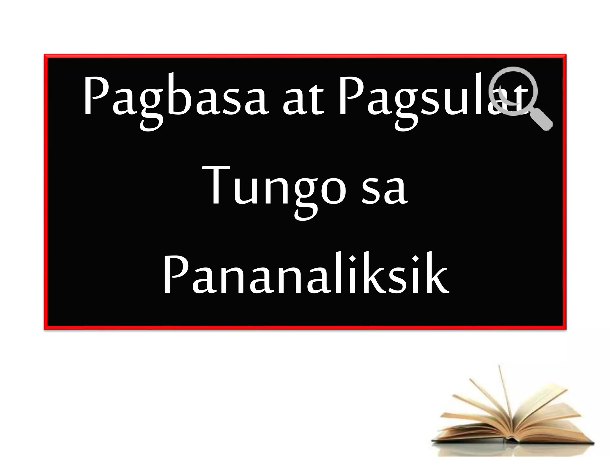 Pagbasa 1 PPT