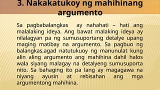 Example Ng Argumento Pagbuo ng pansamantalang balangkas at konseptong papel.pptx