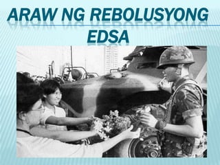 ARAW NG REBOLUSYONG
       EDSA
 