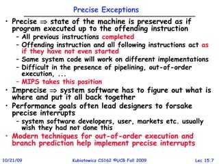 Precise Exceptions Page.Replacement.OS.ppt