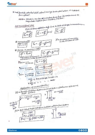 Laws of Motion 1 - Physics Handwritten Notes | PDF