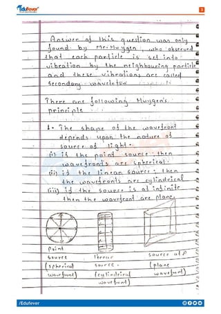 Wave - Physics Handwritten Notes