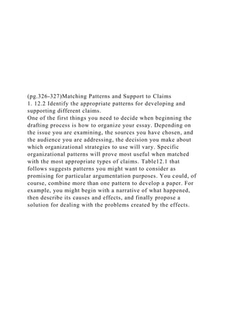 (Page 132) G. Prewriting Using the Toulmin Model to Get Ideas for.docx